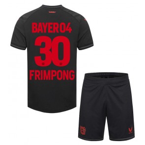 Bayer Leverkusen Jeremie Frimpong #30 Domaci Dres za Dječji 2023-24 Kratak Rukavima (+ kratke hlače)